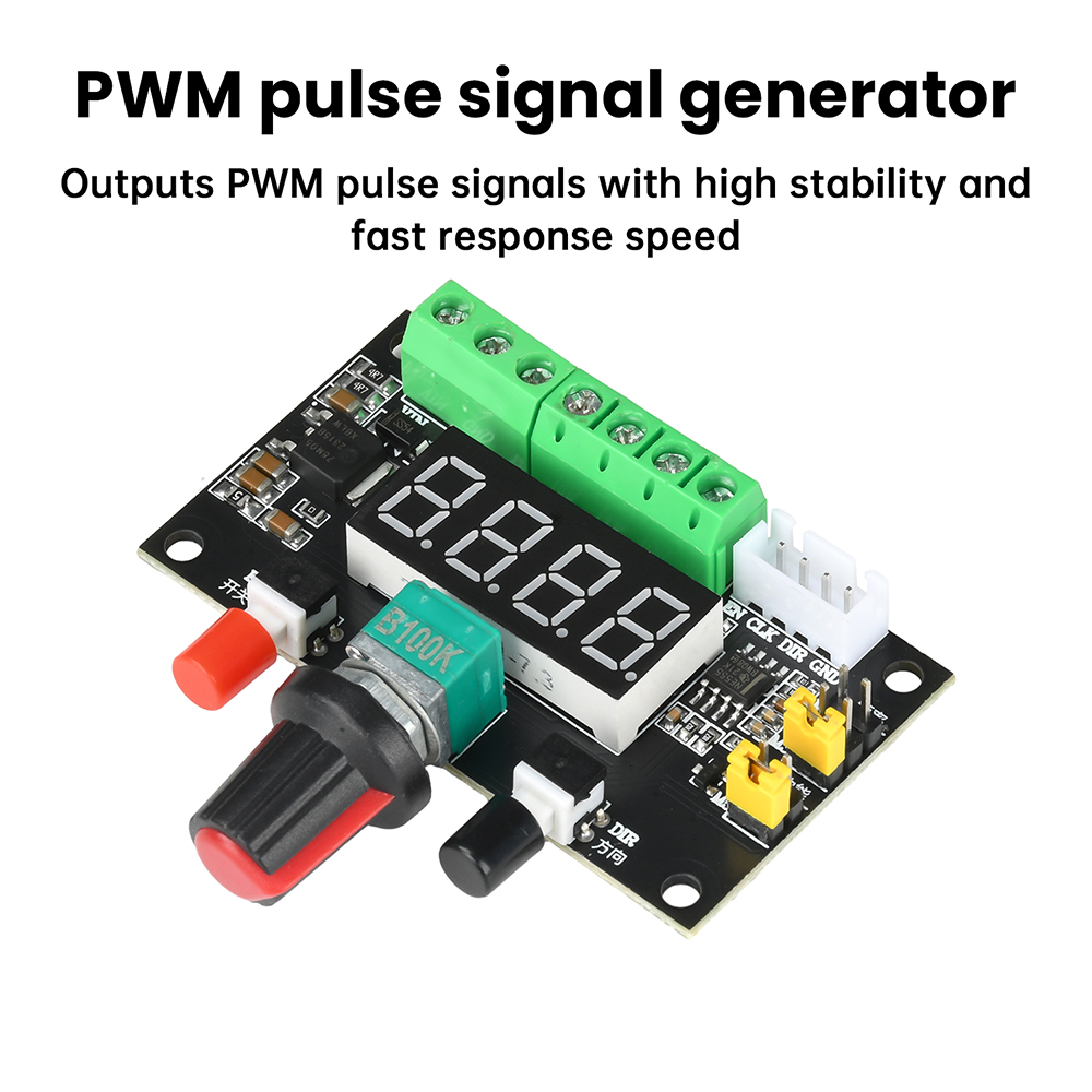 Stepper Motor Controller 12V 24V with PWM Pulse Signal Generator Reversible Rotation & Speed Control for Automation — reference image 2