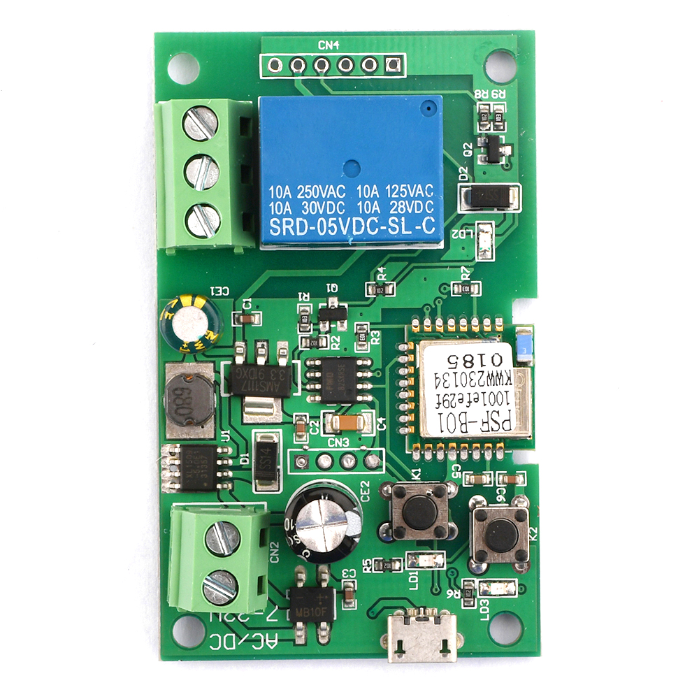 Ewelink Wifi RF Switch Module DC7-32V Wifi Relay Module Remote Control Self-lock Wireless Delay Relay for Smart Intelligent Home — reference image 2