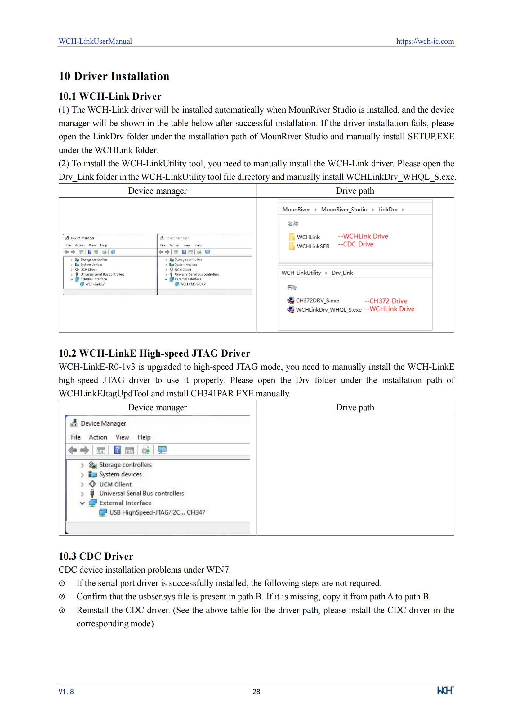 WCH LinkE Online Download Debugger Support WCH RISC-V Architecture MCU/SWD Interface ARM Chip 1 Serial Port to USB Channel — reference image 28