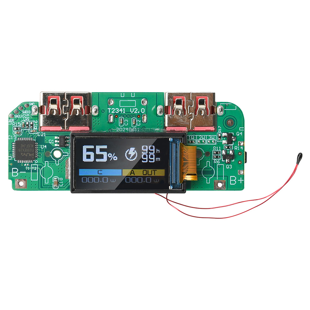 Type-C 22.5W 3.7V Fast Charging Power Bank Motherboard Digital Display for Ternary Lithium Battery PD QC Quick Charge Module — reference image 1