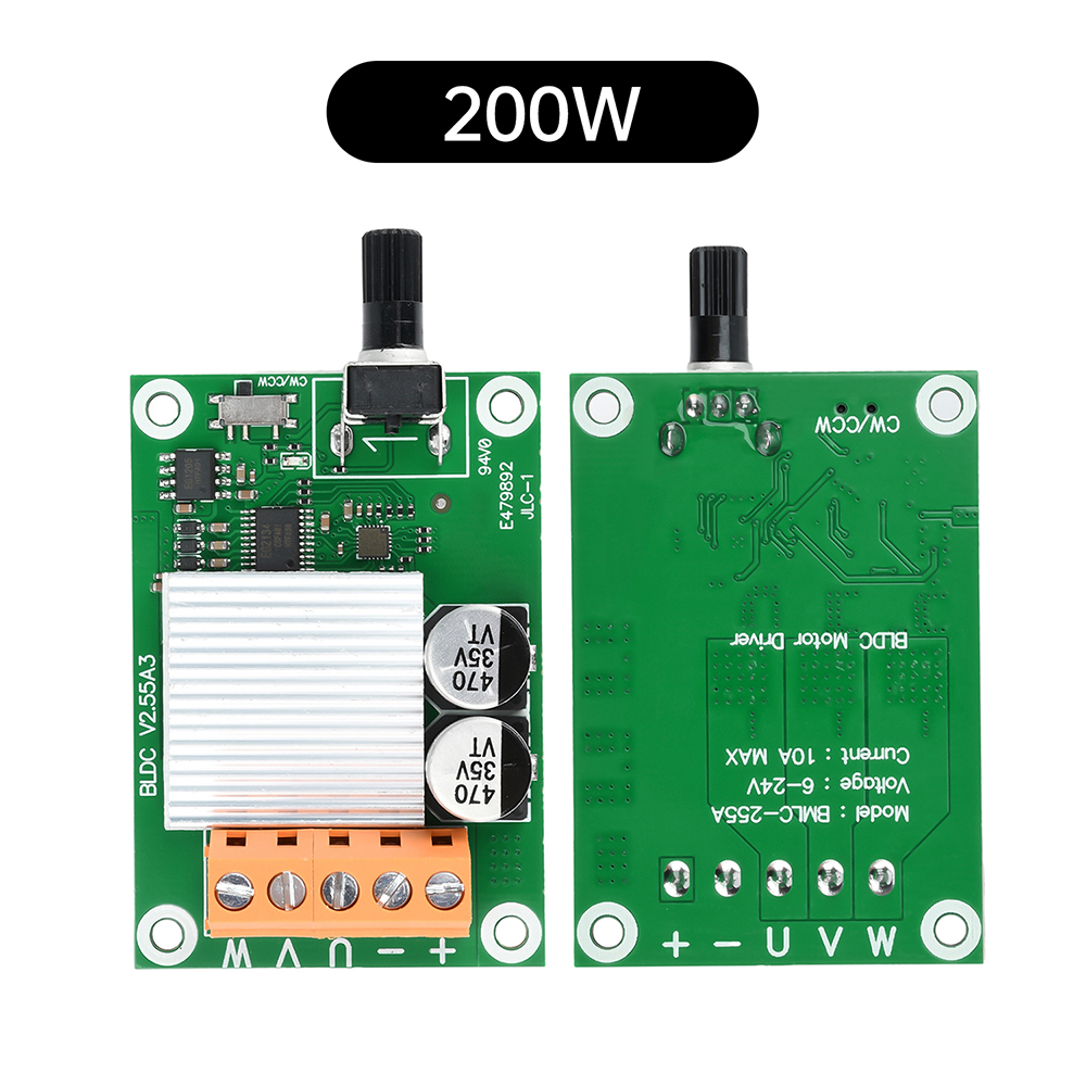 75W/200W High Quality DC Brushless Motor Control Board 6V12V24 Volt CD Drive Fan Motor Governor DIY Accessories — reference image 9