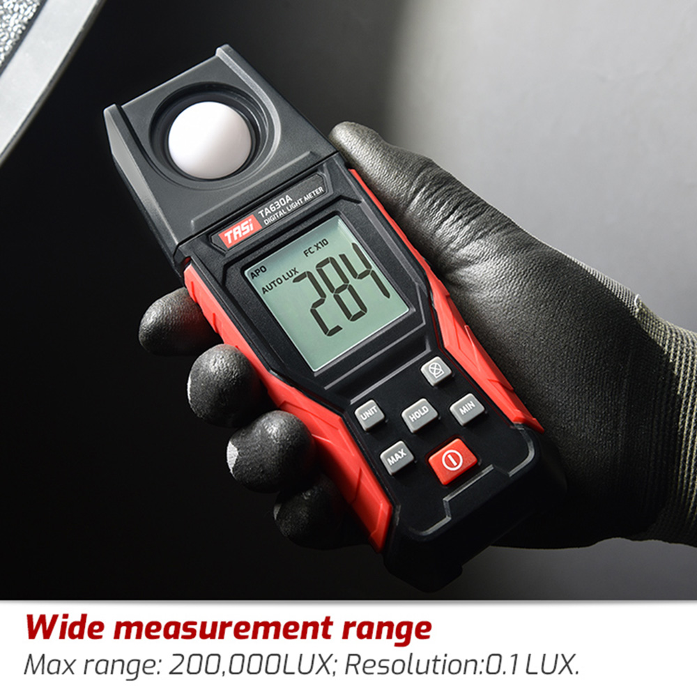 TASI TA630 Luxometer Professional Lux Meter Handheld Light Meter High Accuracy Luxmeter 0.1-200000LUX Illuminometer Photomete — reference image 10