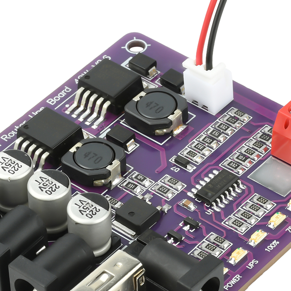 40W UPS Power Module with 4-Channel Output for Router Uninterruptible Power Supply Safe Continuous Operation Battery Indicator — reference image 9
