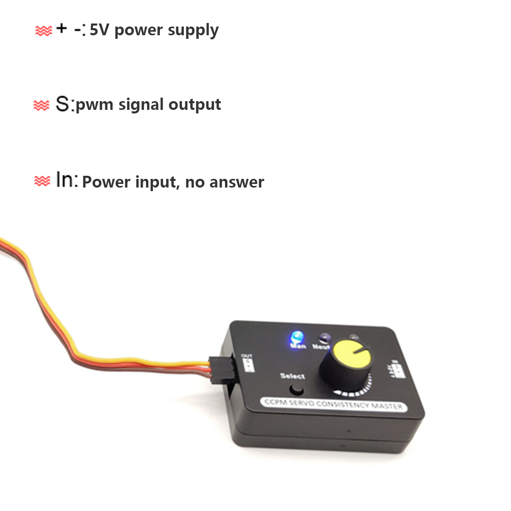 RC Servo Tester Centering Tool ESC Motor Checker High Precision for Airplanes Remote Control Models Tester Tool — reference image 10
