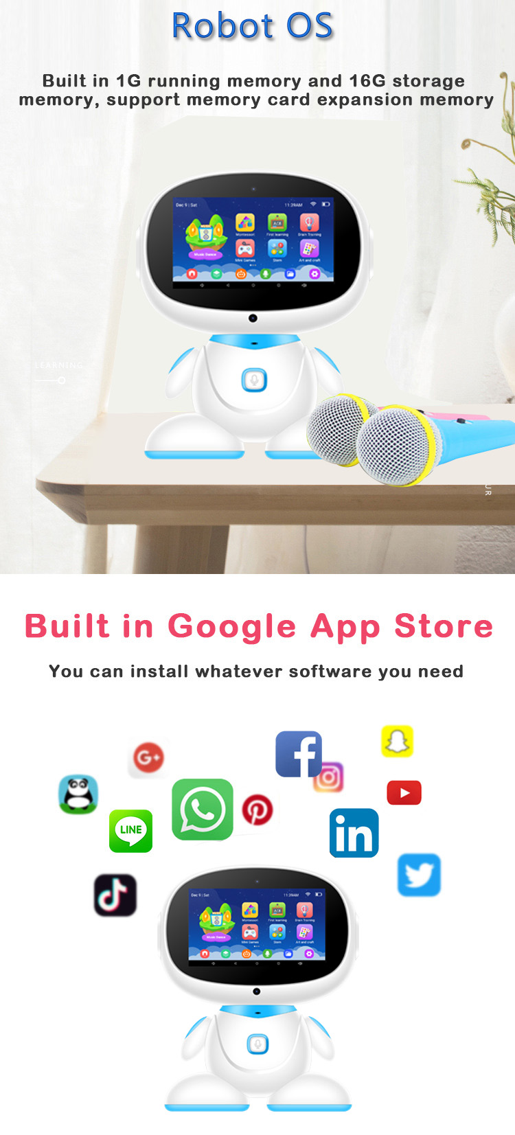 AI Robot Toy Educational Home School Kids Learning Machine Children Mini Educational Ai Emo Wifi Smart Toys Robot Intelligent — reference image 5