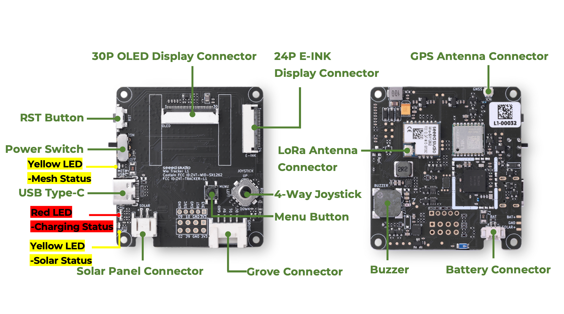 Meshtastic Node Wio Tracker L1 LoRa Wio-SX1262 862-930MHz 868MHz 915MHz NRF52840 L76K GPS,Wireless, Low-power, Development Board — reference image 9