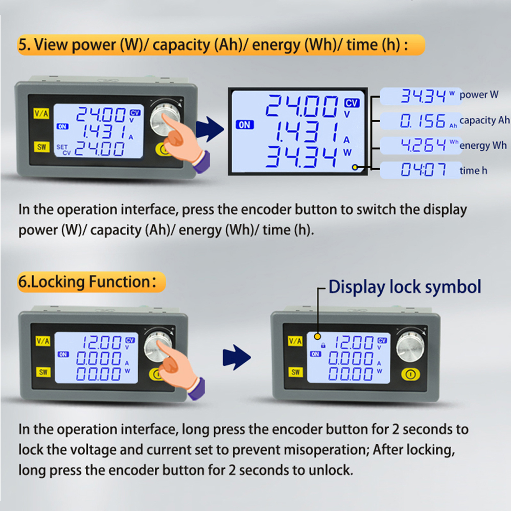 DC DC Buck Boost Converter 5.0~30V To 0.6~30V Adjustable Regulated Laboratory Power Supply CC CV 0~4.0A 6V 12V 24V Power Module — reference image 11