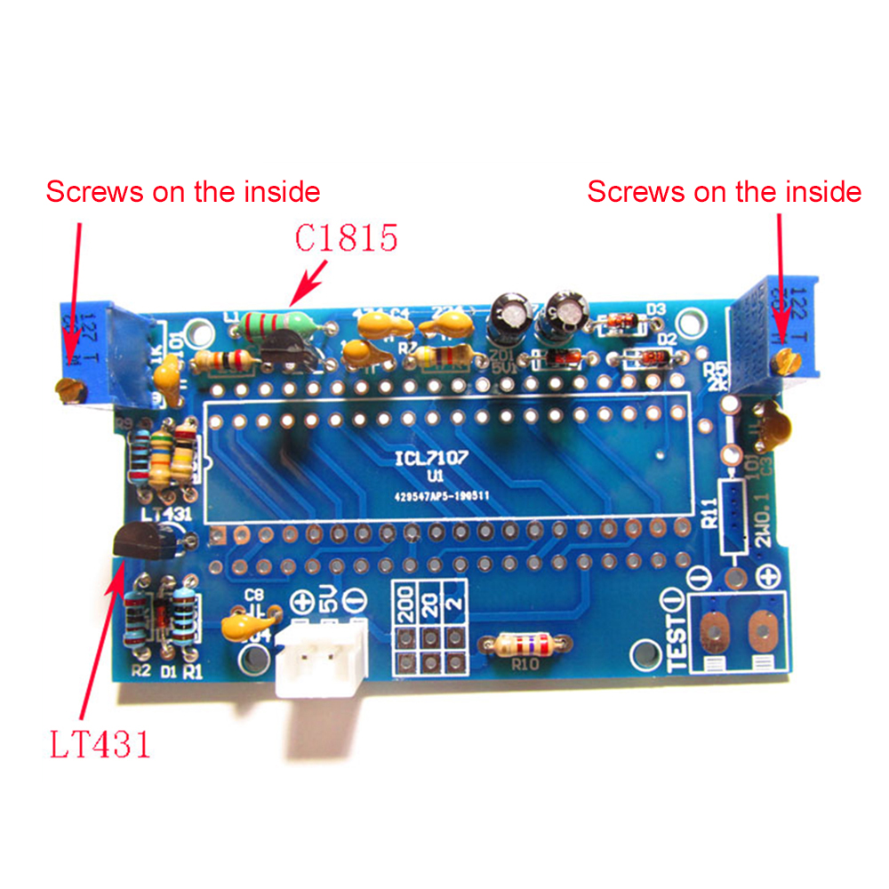 ICL7107 Voltmeter DIY Kit Parts DC 5V Digital Voltmeter Module e-learning training production welding exercise parts kit diy — reference image 13