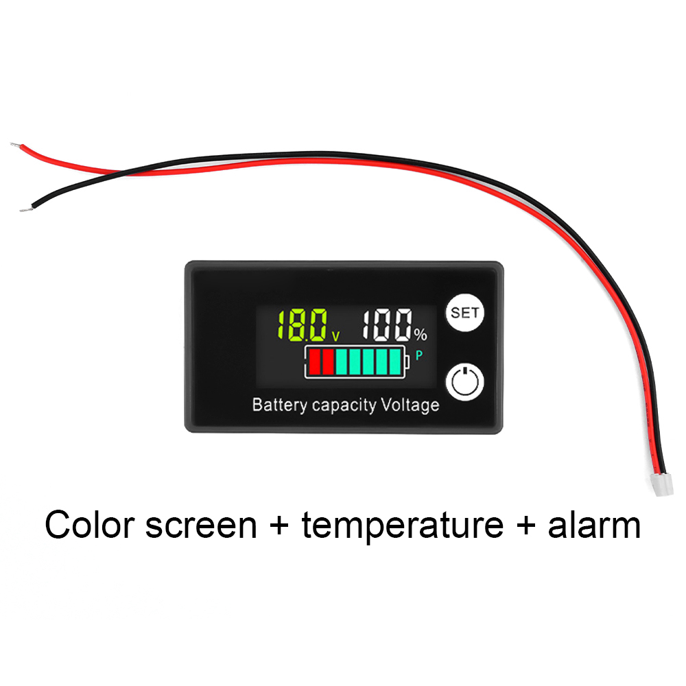 DC 8-100V Battery Capacity Indicator LCD Digital Electricity Meter Lead-acid Lithium LiFe PO4 Voltage Tester for Car Motorcycle — reference image 4