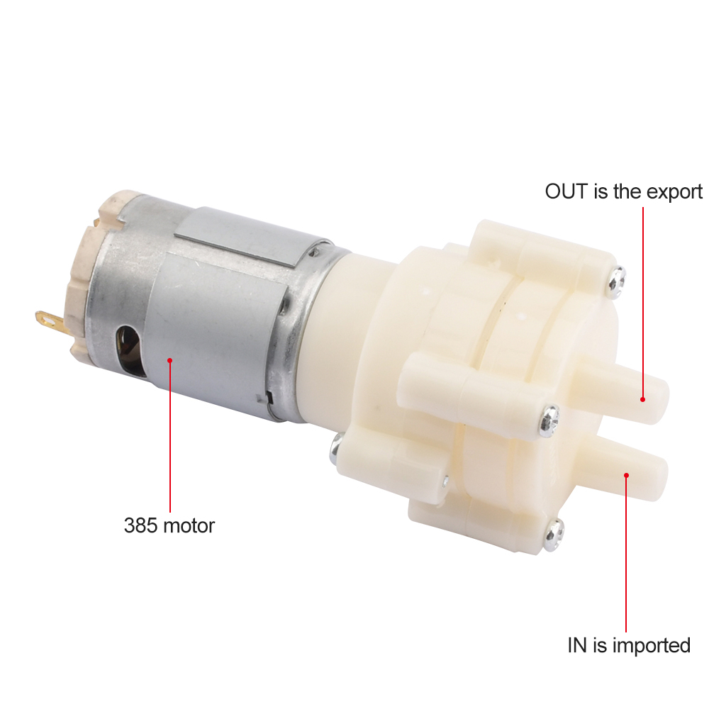 R385 Water Pump 12V Diaphragm Pump Pump 6V Small Miniature Water Pump Household Fish Tank Accessories Tea Set Water Pump — reference image 3