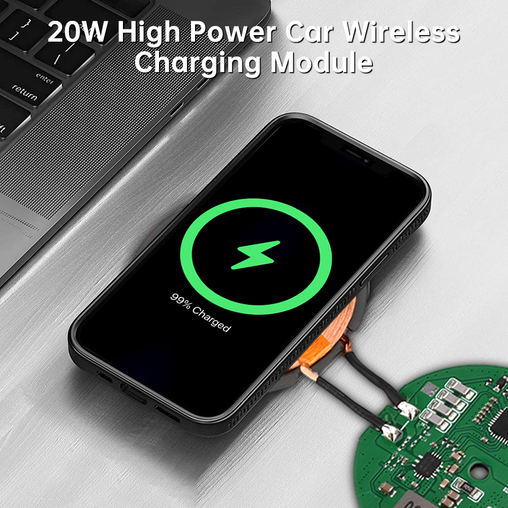 12V 24V 20W Wireless Charger Transmitter Module Wireless Charging Receiving PCBA Board Power Supply Coil For Apple Android Phone — reference image 1