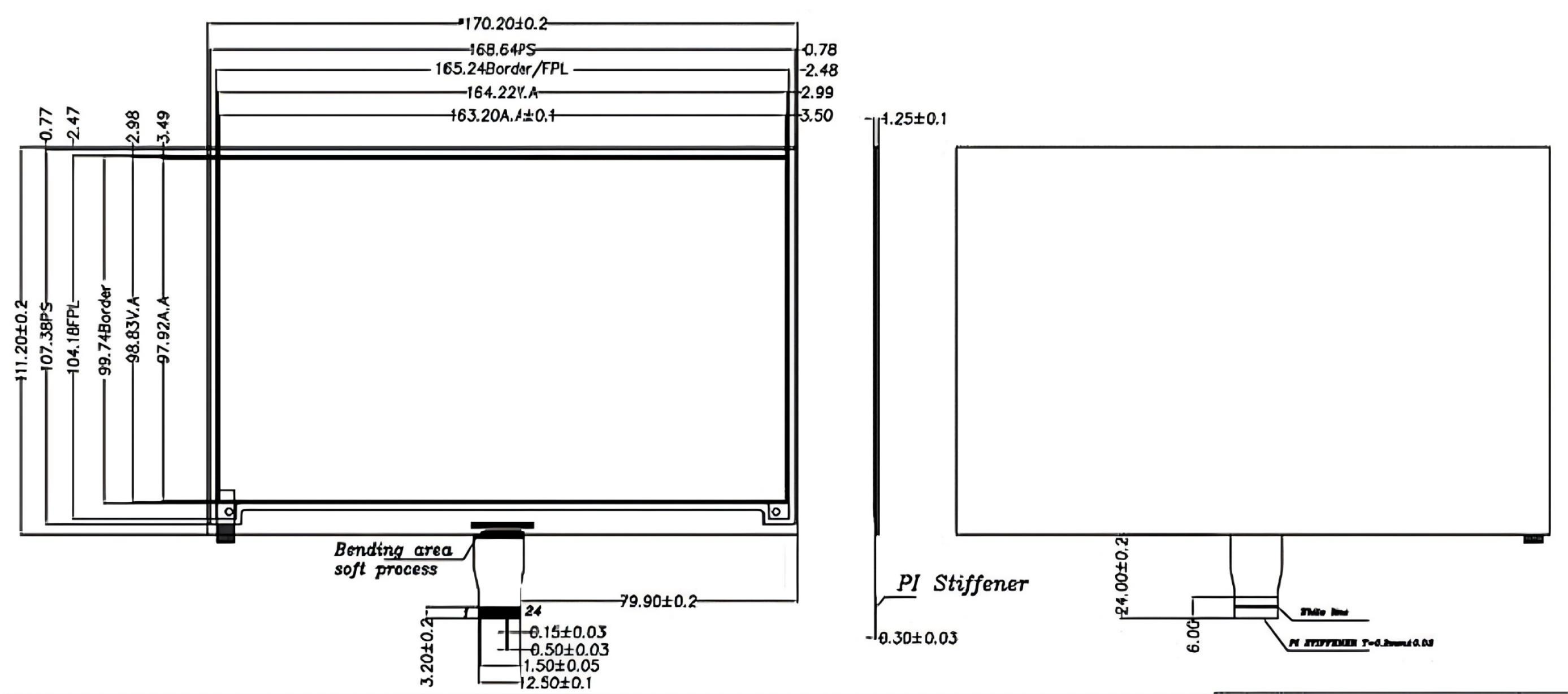 7.5inch E-Paper Red Electronic Paper Display Tri-color E-ink Display 1.3s Partial Update of Black and White Parts — reference image 1