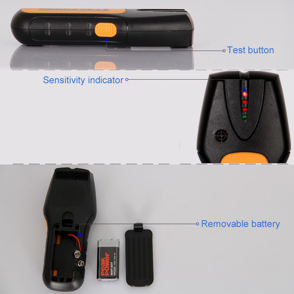 Wall Metal Detector Wall Scanner Metal Detector Electric Metal Wood Studs AC Live Wires Finder Electric Detection Instrument — reference image 4