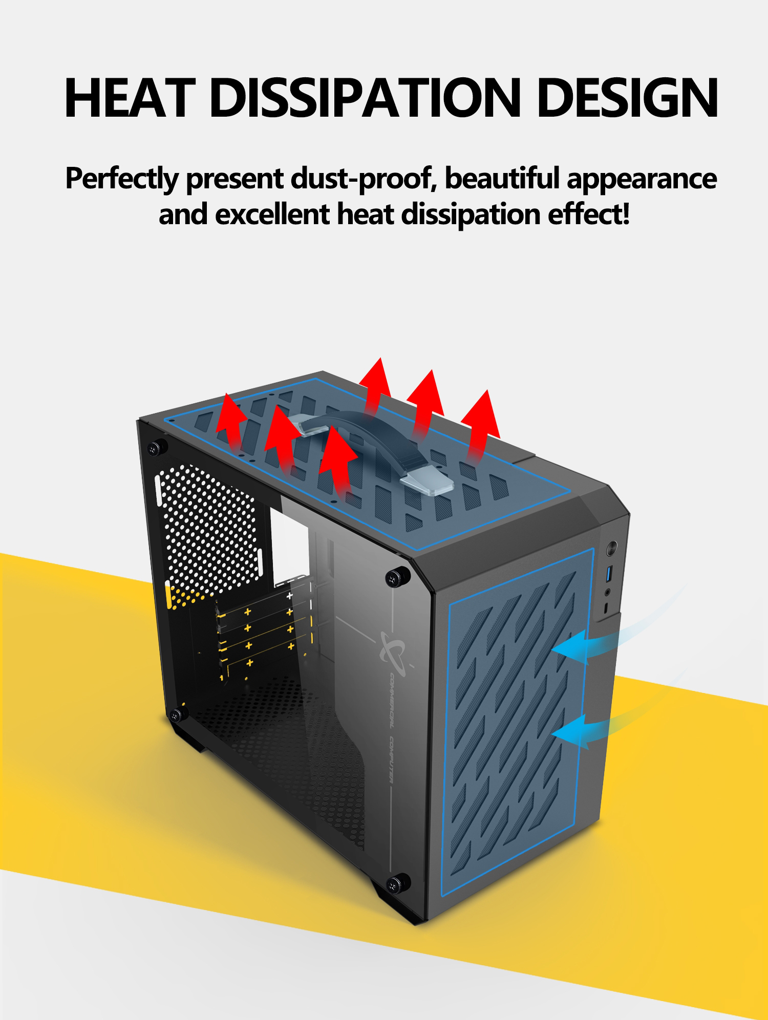 Power Train X200 MINI-ITX Handheld Computer Case Glass Side Transparent Case 240 Water Cooled MATX Desktop Small Host Case — reference image 2
