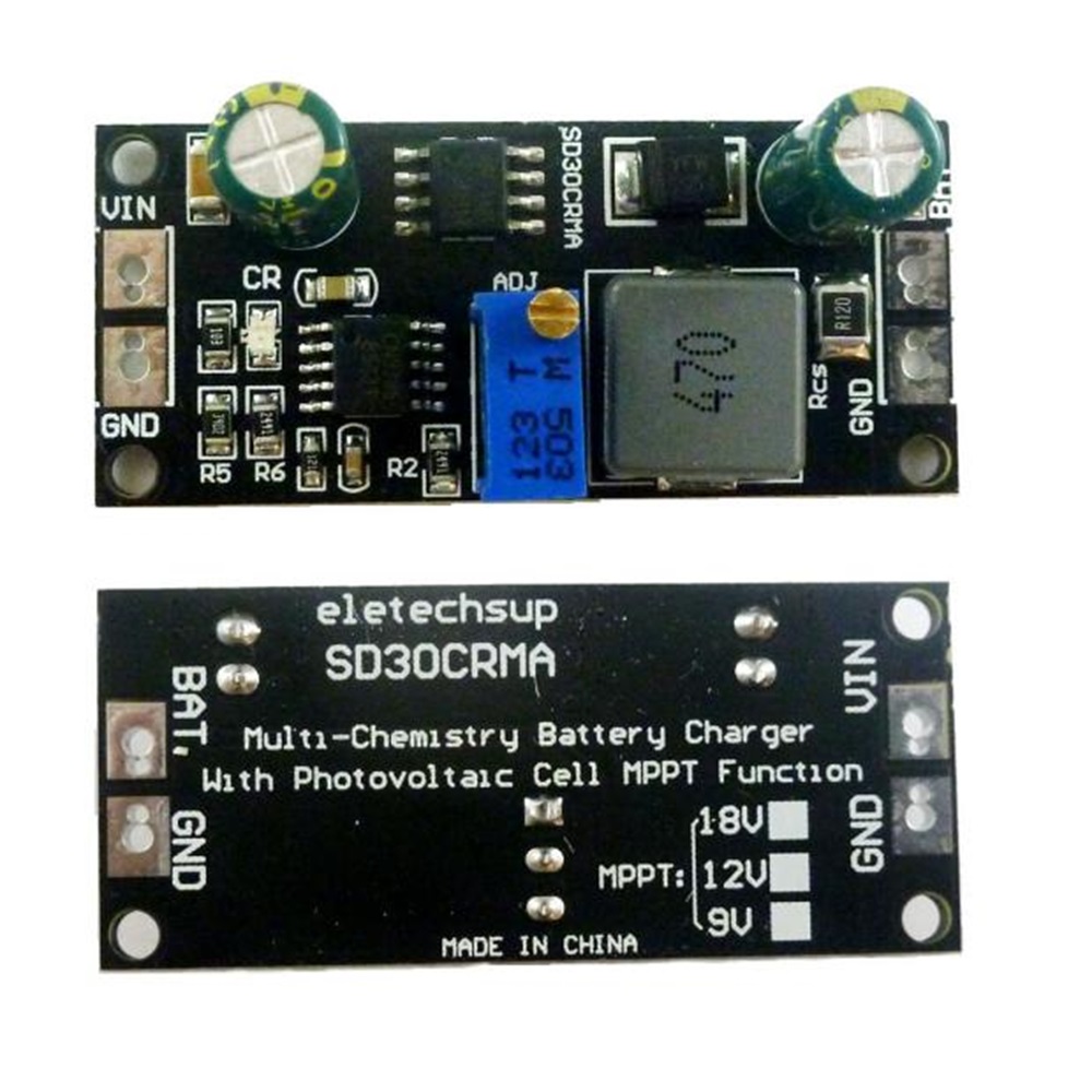 MPPT Solar Controller 1A 3.2V 3.7V 3.8V 7.4V 11.1V 14.8V Lithium LiFePO4 Titanate Battery Charger Module Battery Charging Board — reference image 2
