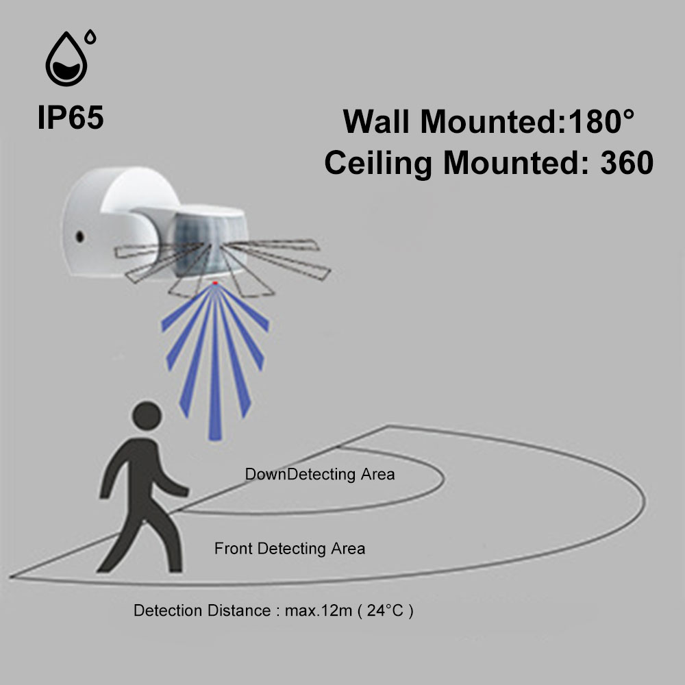 Dual probe induction PIRS24 LED Motion Sensor Light Switch Body Infrared Motion Detector Controller for LED Light — reference image 11