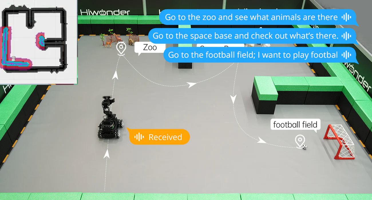 Hiwonder LanderPi: Raspberry Pi AI Robot Car with Vision Arm, ROS2 & ChatGPT Support — reference image 10