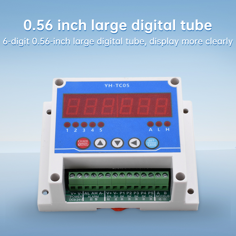 YH-TC05 DC12-24V Tachometer Counter Electronic Digital Display Tachometer Gauge Sensor Non-Contact Motor Speed Meter with Modbus — reference image 5