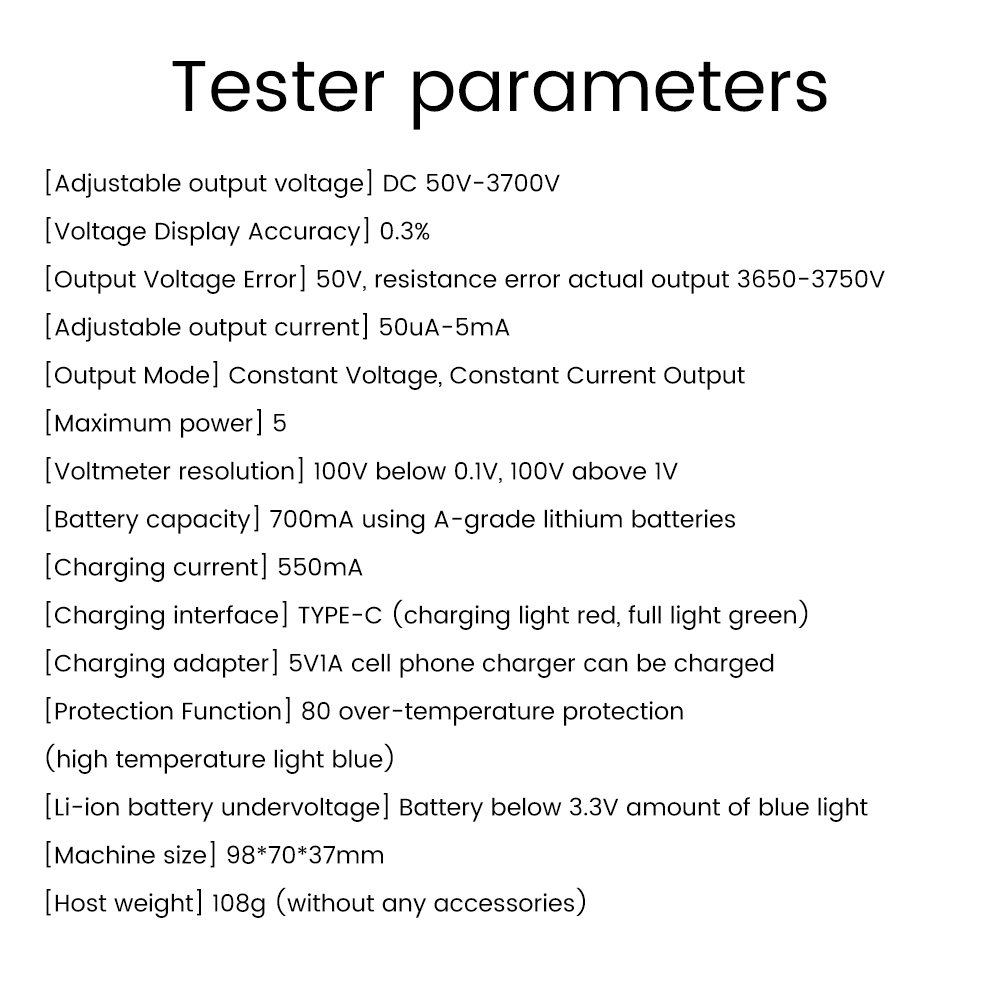0-3500V IGBT Tester Transistor Withstand Voltage Tester Diode MOS Triode MOV LED Voltage Capability Tester — reference image 1