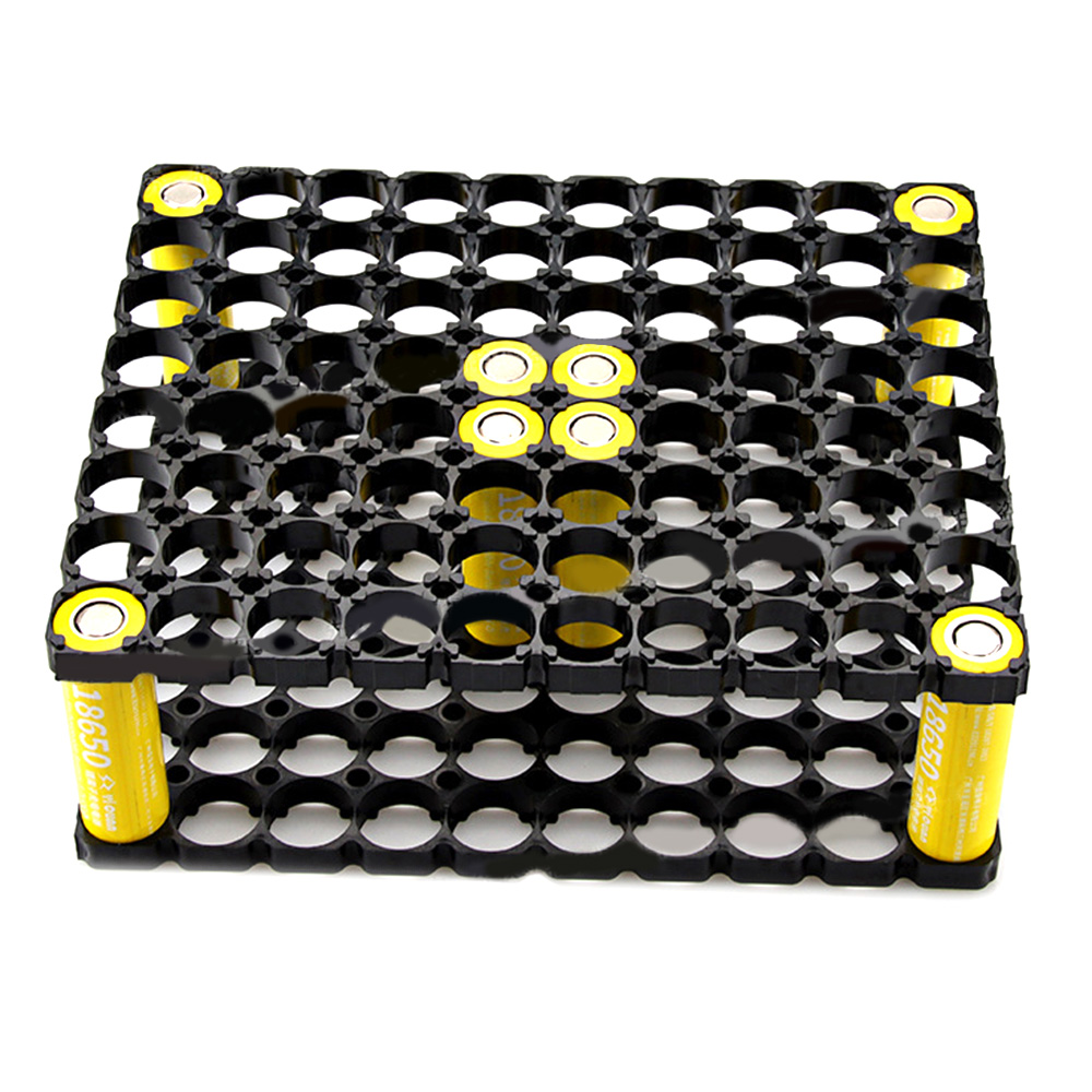 18650 8*10 Lithium Cell Battery Case Holder Batteries Holder Bracket DIY Safety Anti Vibration Plastic Cylindrical Battery Pack-2pics — reference image 1