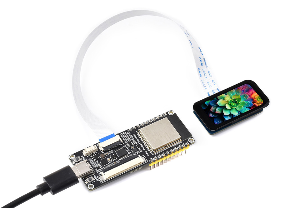 1.47inch LCD Display Module Development Board With Touch Panel Micro LCD Display 172×320 IPS SPI And I2C Communication — reference image 5