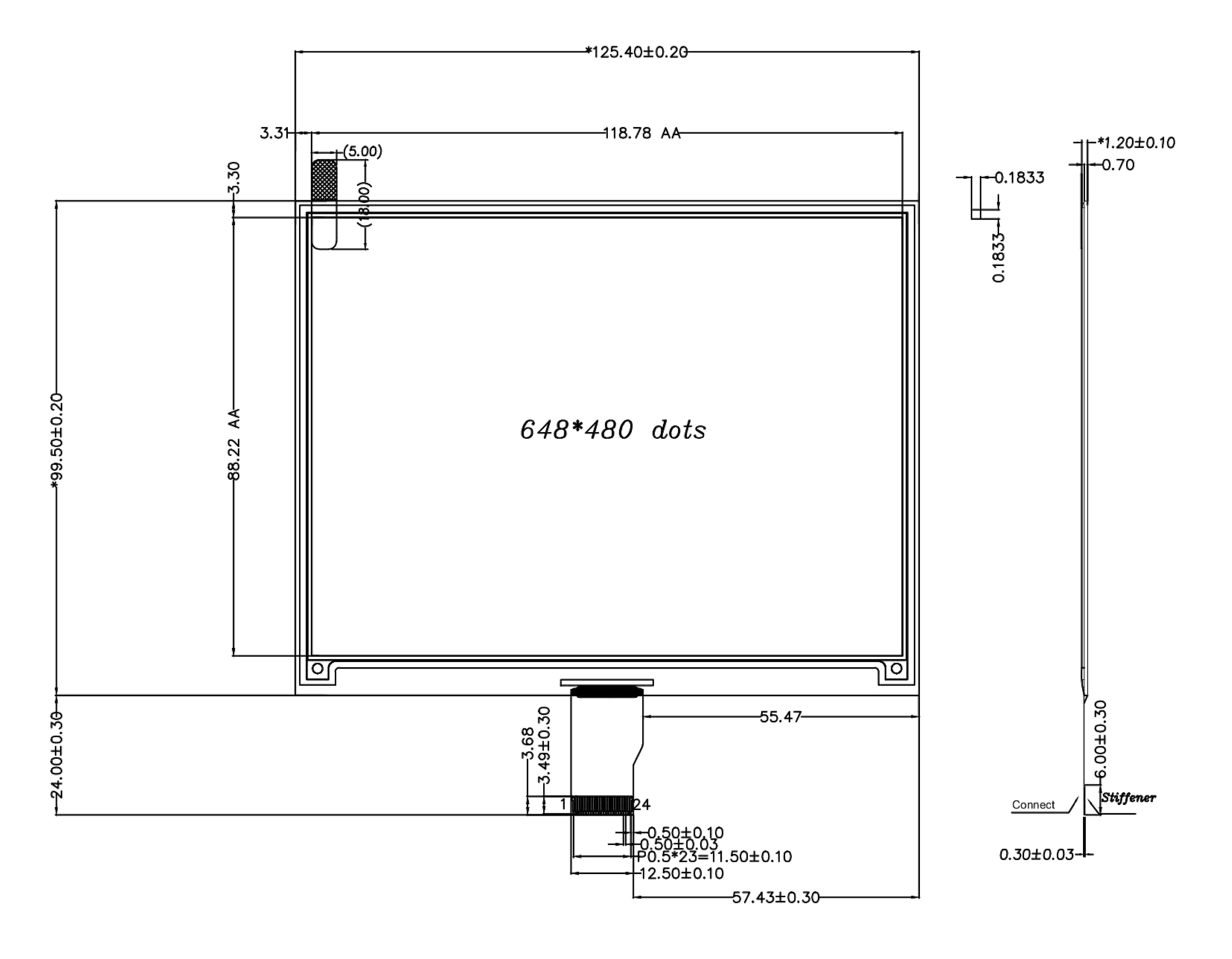 5.83 inch 4-Color E-Paper Display 648×480 SPI Interface E-Ink Screen 12s Fast Refresh — reference image 3