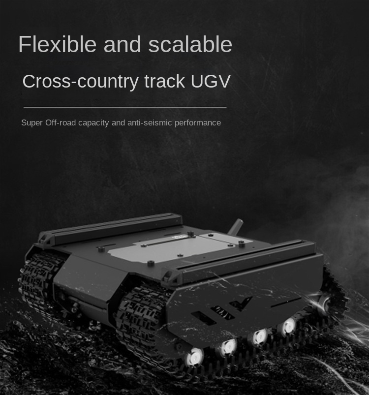 Waveshare Flexible And Expandable 6×4 Off-Road UGV, With Extension Rails and ESP32 Slave Computer — reference image 1