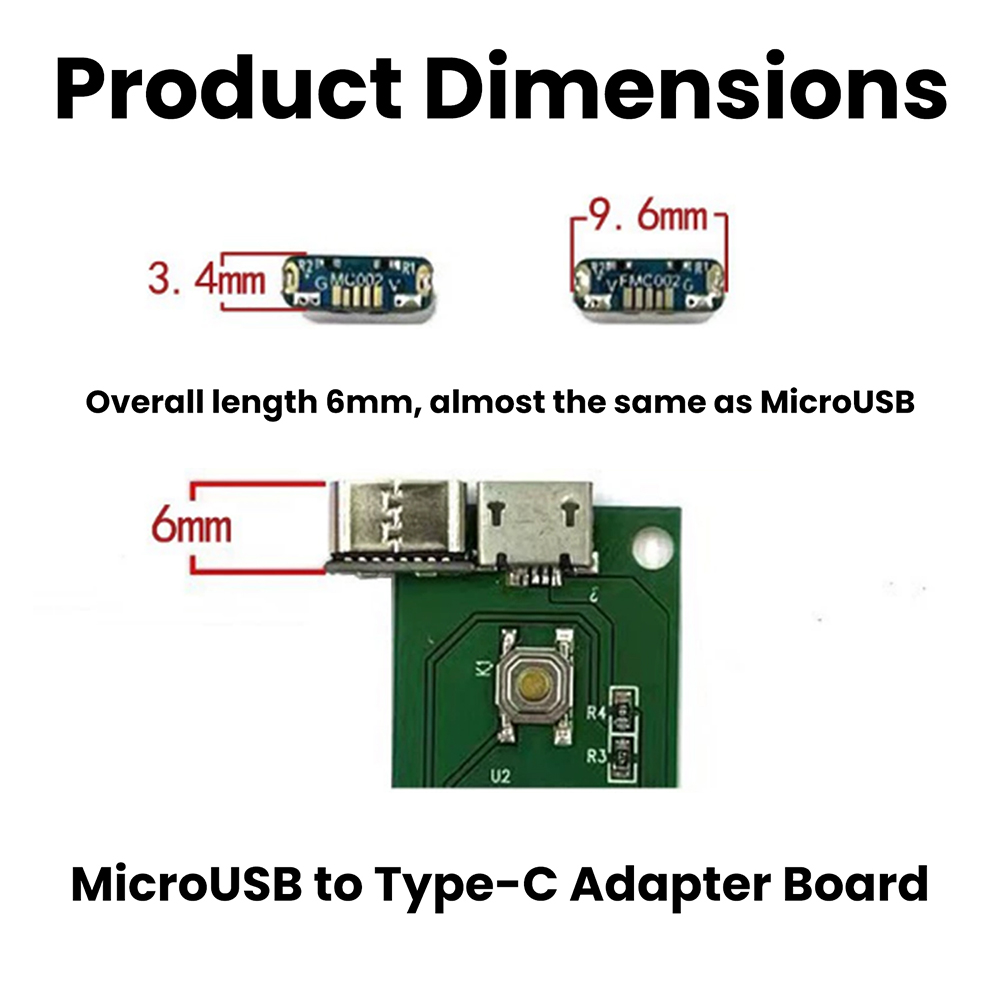 Type C Adapter Board Micro USB to Type C Convertor for Charging and Data Transfer Upgrade DIY Modification Accessory — reference image 11