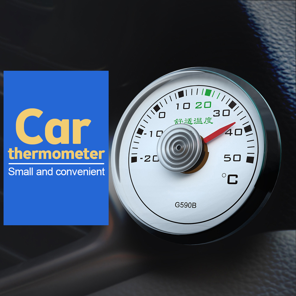 High Accuracy 50mm Dial Type Temperature Gauge Mini Car / Refrigerator Thermometer Self-adhesive Indicator Temp Thermometer — reference image 8