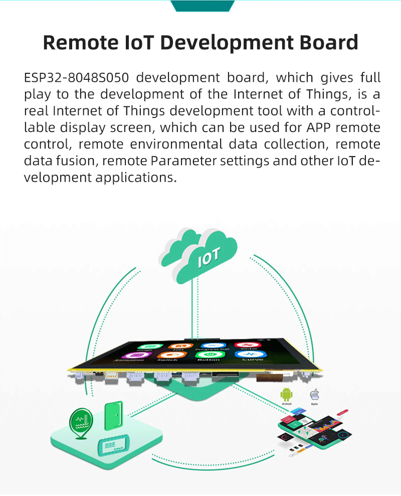 5.0 inch ESP32-S3 HMI 8M PSRAM 16M Flash Arduino LVGL WIFI&Bluetooth IPS 800*480 CYD Smart Display Screen RGB LCD TFT Module — reference image 5