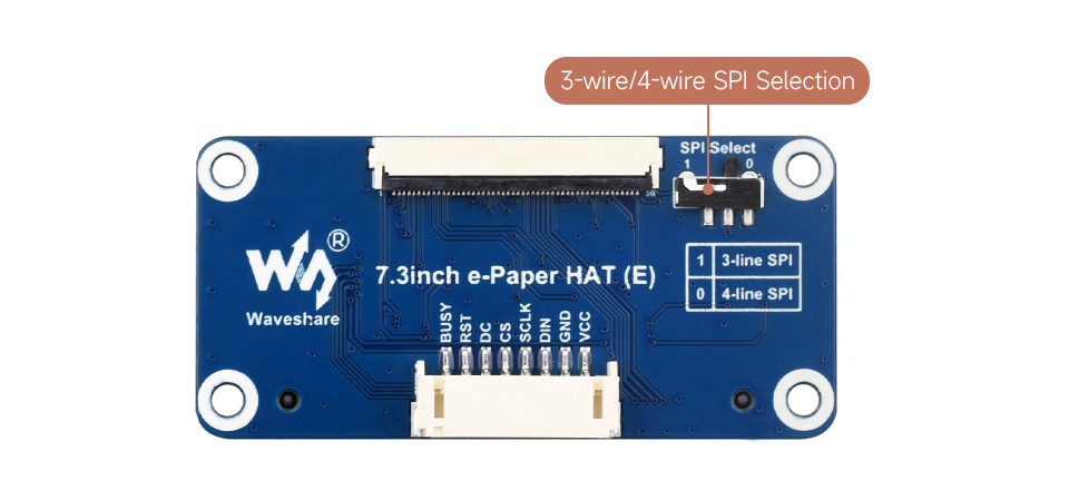 7.3 inch E-Ink Spectra 6 (E6) Full Color E-Paper Display, Low Power Consumption, 800×480 Pixels, SPI Communication — reference image 18