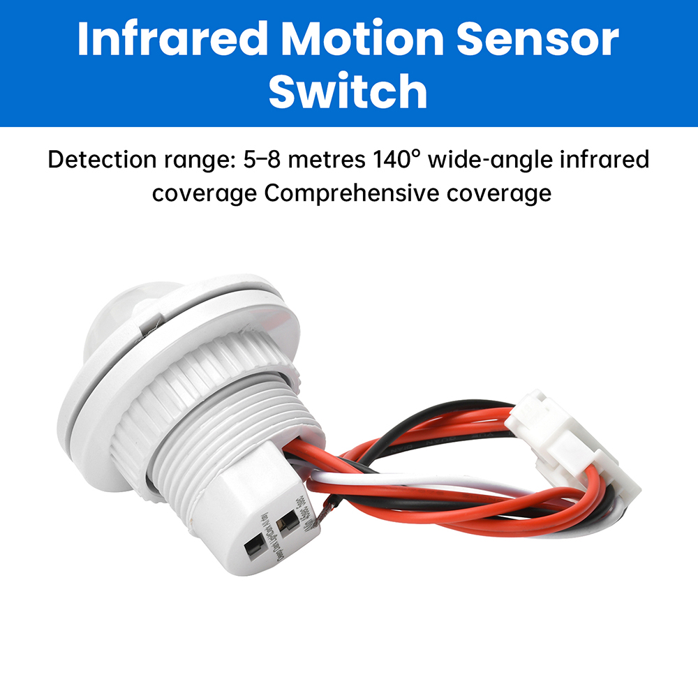 DC 3.5-24V Automatic Sensor Light Switch LED PIR Infrared Motion Sensor Detection Night Light Indoor Outdoor — reference image 3