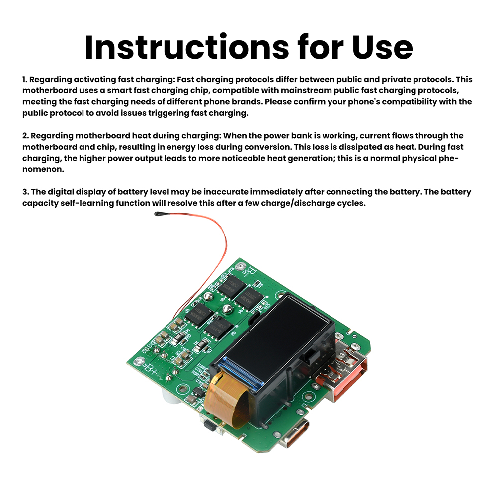 4S PD100W Fast Charging Module USB or Type-C Mobile Power Bank 18650 Charging Module DIY Mainboard Mobile Board — reference image 14