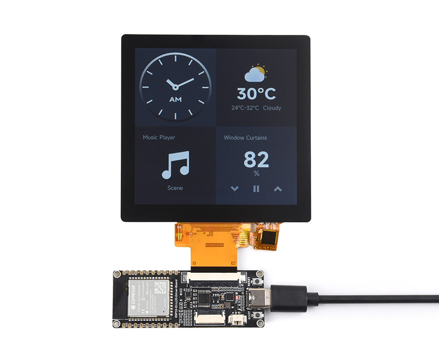 ESP32-S3 RGB LCD Driver Board 2.1inch 2.8inch 4.0inch RGB Round Touch Display Module WiFi & Bluetooth HMI LVGL GUI Development — reference image 8