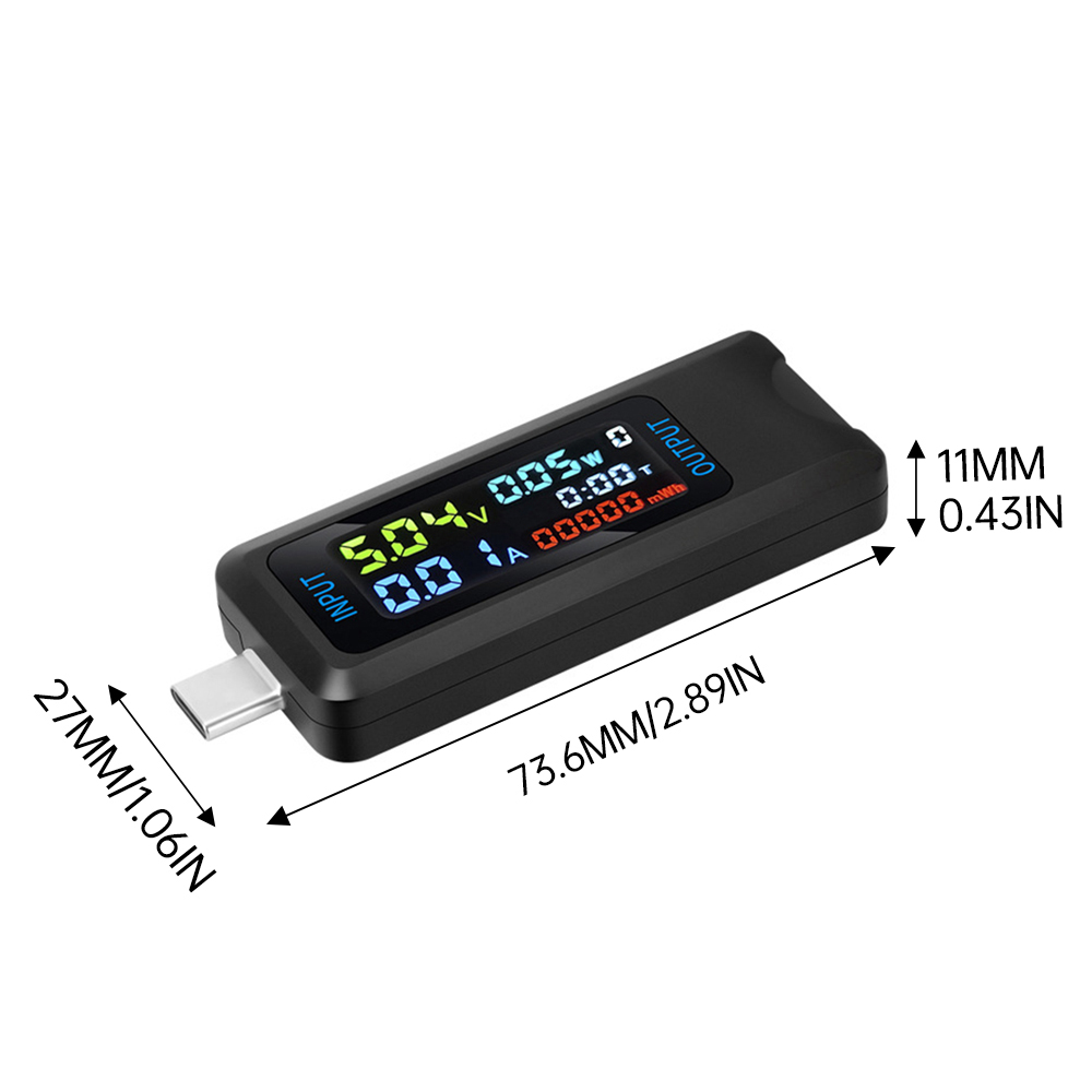 USB Tester 10 in 1 DC Digital Voltmeter Amperimetro Current Meter Volt Ammeter Detector Power Bank Charger Indicator Type C USB — reference image 18
