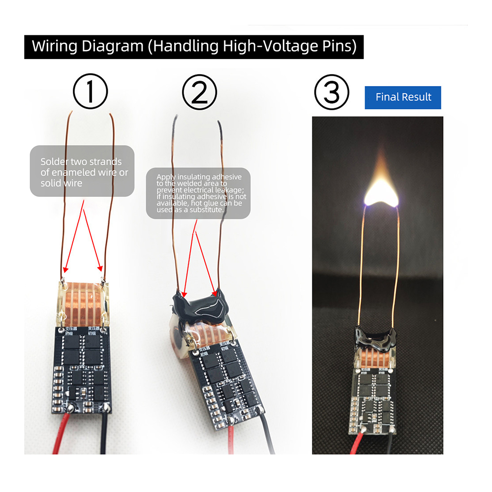 20KV High Voltage Generator Arc Igniter Module with Overheat Protection for DIY Electronics and Scientific Experiments — reference image 12