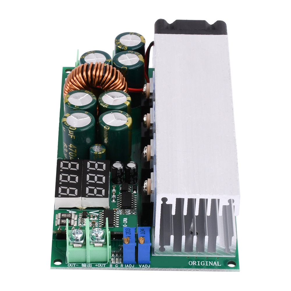 DC-DC High Power 600W Adjustable Step-down Power Supply Module With Fan 12V-80V To 2.5V-50V Buck Converter 25A Constant Current — reference image 3