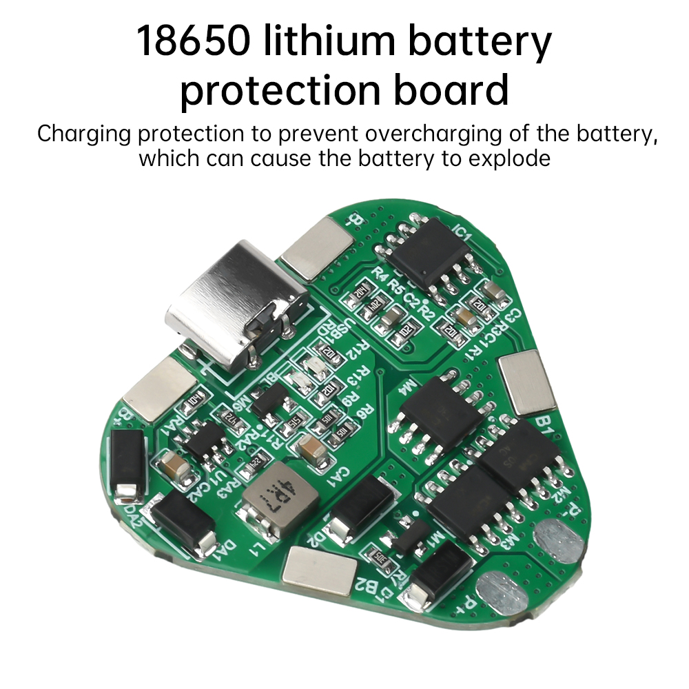 12V 3S 20A Type-C Lithium Battery Protection Board 11.1V 12.6V Overcharge Over-discharge Protect Li-ion BMS PCM PCB — reference image 1