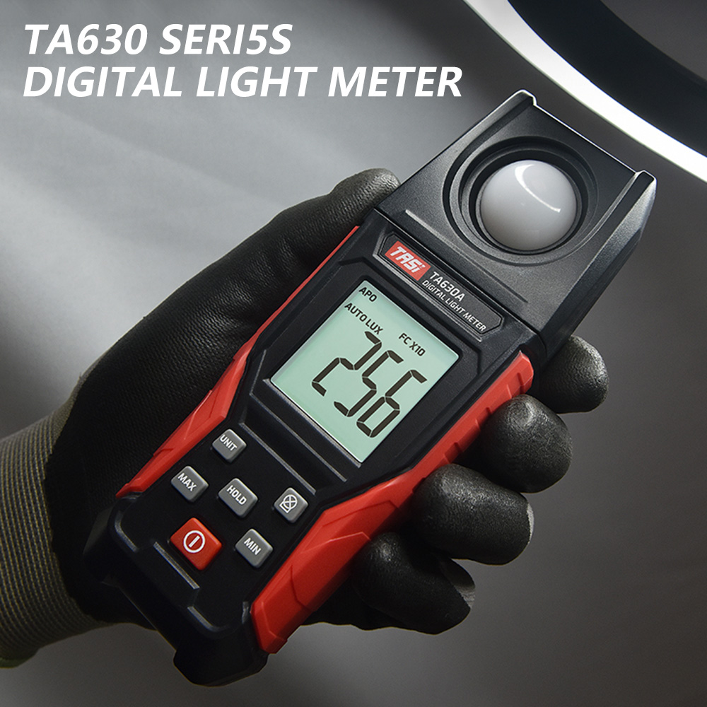 TASI TA630 Luxometer Professional Lux Meter Handheld Light Meter High Accuracy Luxmeter 0.1-200000LUX Illuminometer Photomete — reference image 2