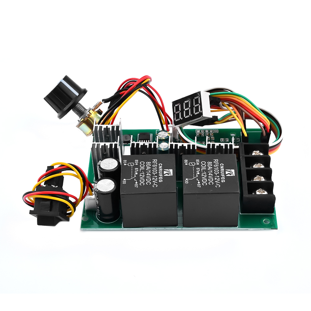 PWM DC Motor Speed Controller DC 10 -55V Digital LED Display 0 -100% Adjustable Drive Module Input MAX 60A 12V 24V 36V 48V — reference image 3