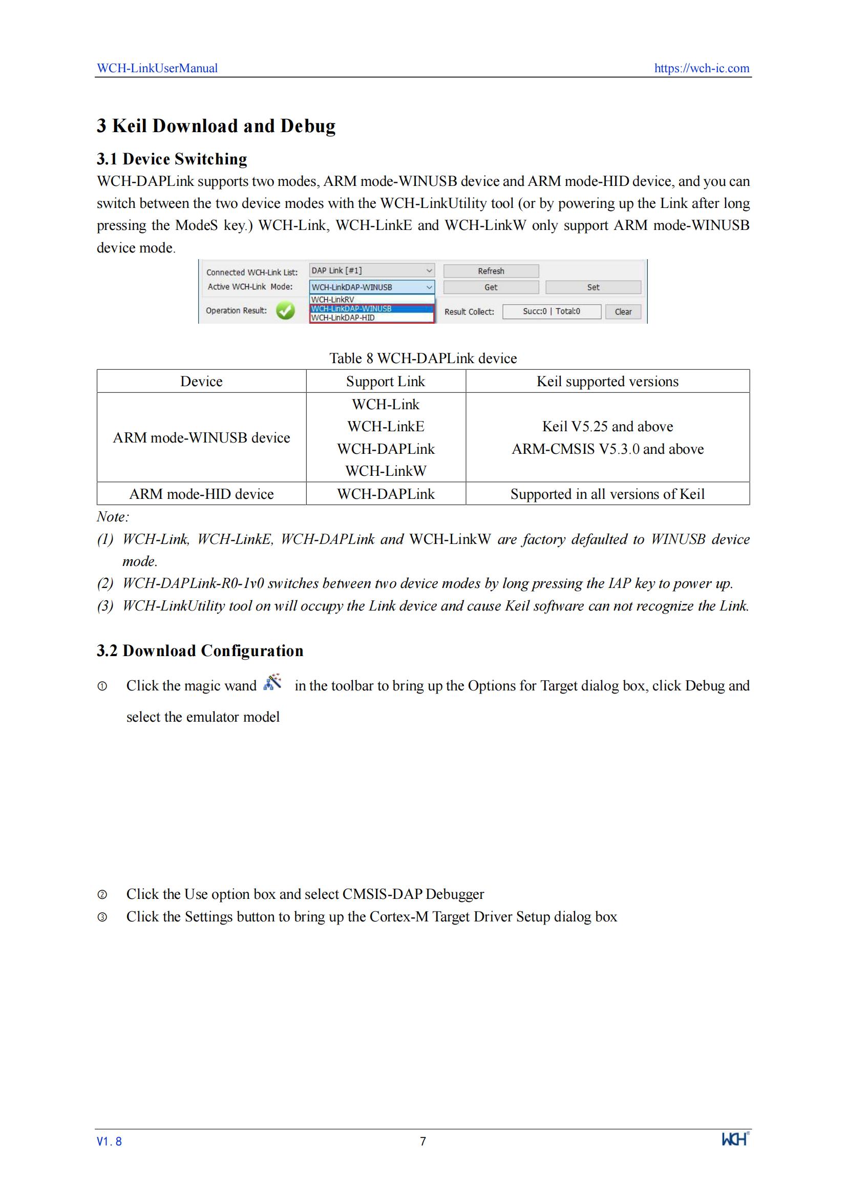 WCH LinkE Online Download Debugger Support WCH RISC-V Architecture MCU/SWD Interface ARM Chip 1 Serial Port to USB Channel — reference image 7