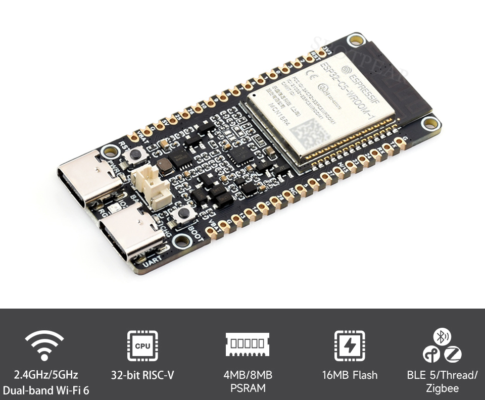ESP32-C5 WIFI6 Development Board ESP32-C5-WROOM-1 N16R8 — reference image 1
