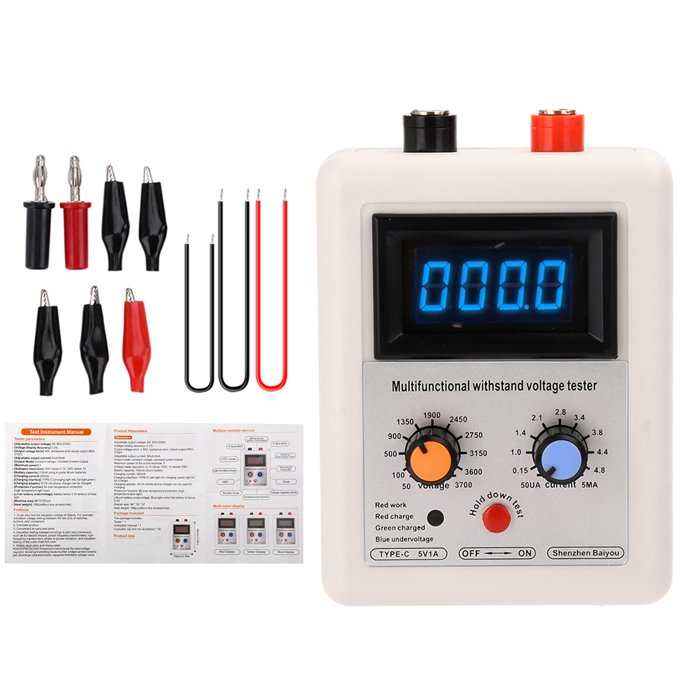 0-3500V IGBT Tester Transistor Withstand Voltage Tester Diode MOS Triode MOV LED Voltage Capability Tester — reference image 12