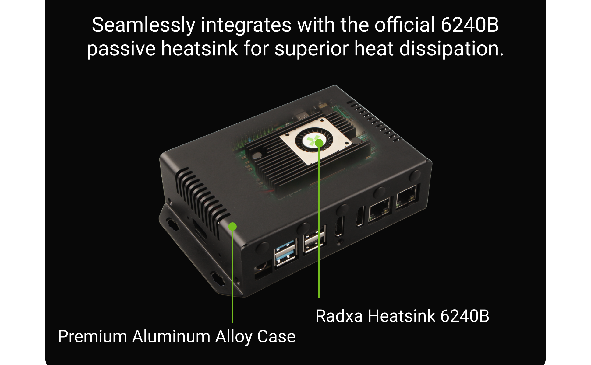Radxa Metal Case 1290 for ROCK 5T Incompatible with HD-MI IN — reference image 6