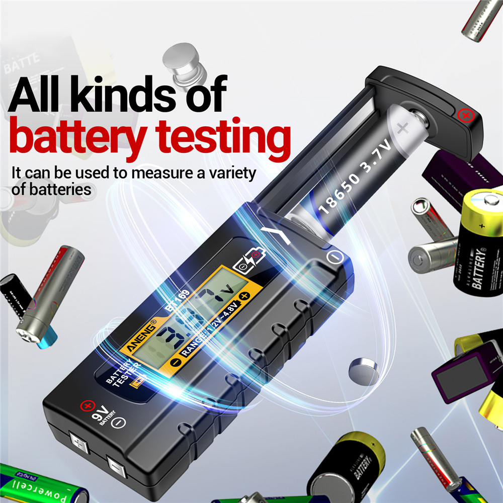 ANENG BT167 Battery Tester LCD Display C AA AAA D 9V 1.5V Universal Button Cell Detector Volt Test Checker Power Diagnostic Tool — reference image 5