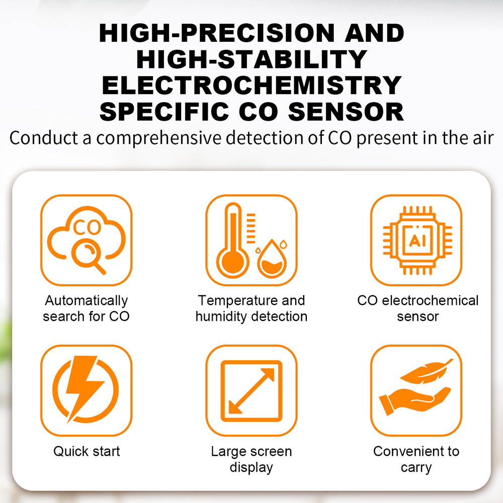 Air Quality Detector Carbon Dioxide Detector Agricultural Production Greenhouse Gas Monitor Air Quality Tester CO2 Meter — reference image 2