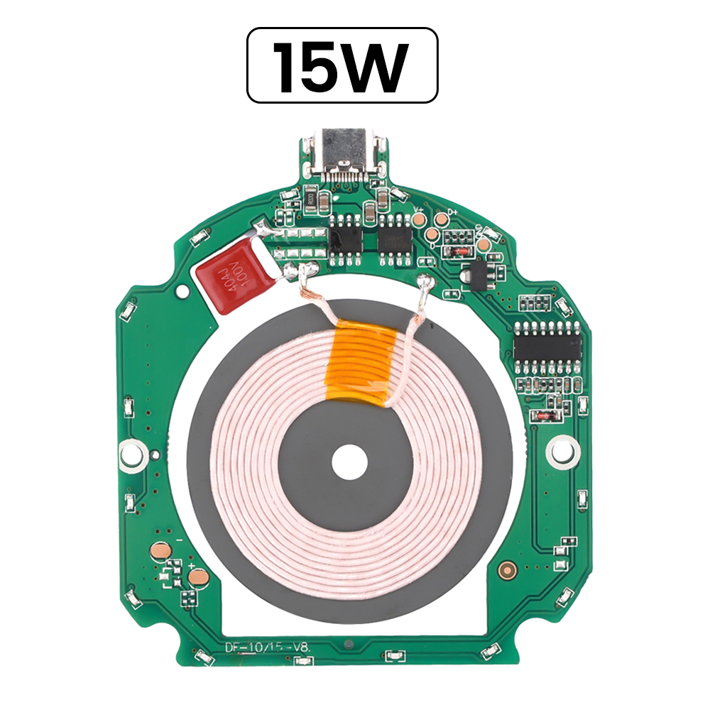 10-15W wireless charging PCBA motherboard transmitter module wireless charger 5V9V12V DIY RV Wireless Charger pcba — reference image 7