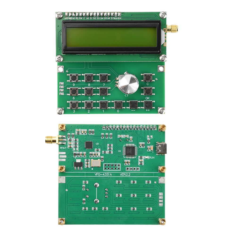 DC 4.5V-5.5V 35MHz-4400MHz RF Signal Generator Adf4351 Signal Source Module SMA Standard Interface Inner Hole Type C — reference image 3