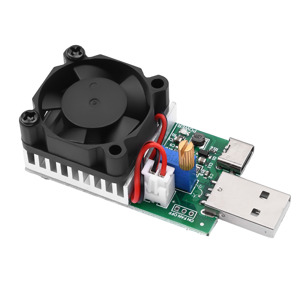 15W 18W 22.5W DC 3.7V-13V Electronic Test Load Resistor USB Battery Discharge Capacity Tester with Fan Adjustable Current Module — reference image 8