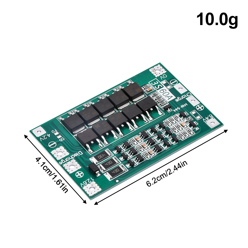 3S 60A Lithium Battery Charging Protection Board Split Port Active Equalizer Module Battery Management System BMS — reference image 2